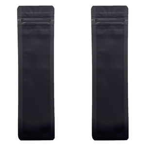 BLACK | Pre-Roll/Concentrate Applicator Bags Mylar | Resealable Barrier Bag Packaging | 2.5"x9"