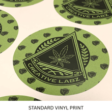 Load image into Gallery viewer, Custom 7g Flower Jar Wraparound Vinyl Stickers | 6.5&quot; L x 2&quot; H