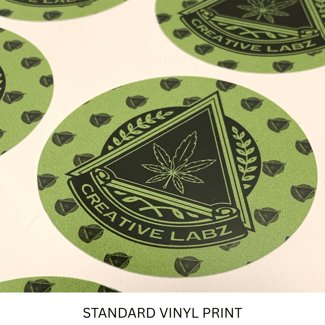 Custom 7g Flower Jar Wraparound Vinyl Stickers | 6.5