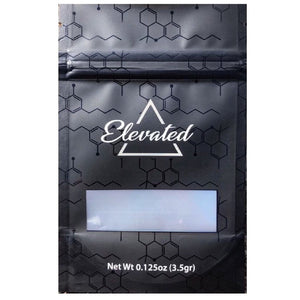 *** Discontinued Version ELEVATED | 3.5g Mylar Bags | 8th Barrier Bag Packaging 3.5 Gram