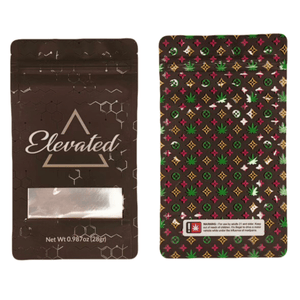 ELEVATED | 28g Mylar Bags | Resealable oz. Barrier Bag Packaging 28 Gram