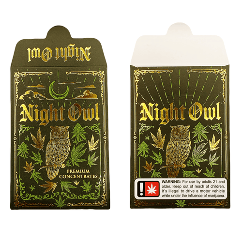 NIGHT OWL | Concentrate Packaging | Extract Shatter Envelope | 2.25”x3.25”