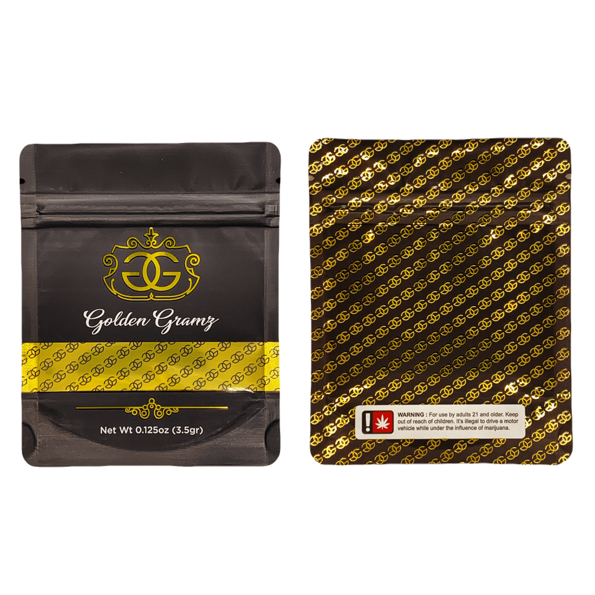 3.5g Mylar Bags | Resealable 8th Packaging | Creative Labz