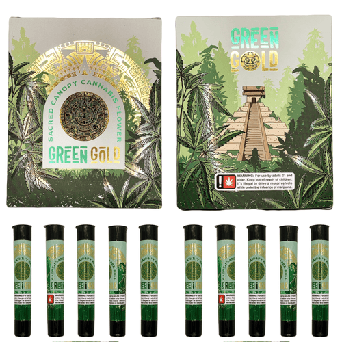 GREEN GOLD | 10x Pre-Roll Box Set – Includes Matching Doob Tubes
