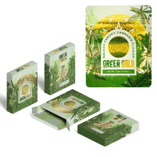 Load image into Gallery viewer, GREEN GOLD | 3.5g Mylar Bag Box Combo | 8th Barrier Bag Packaging