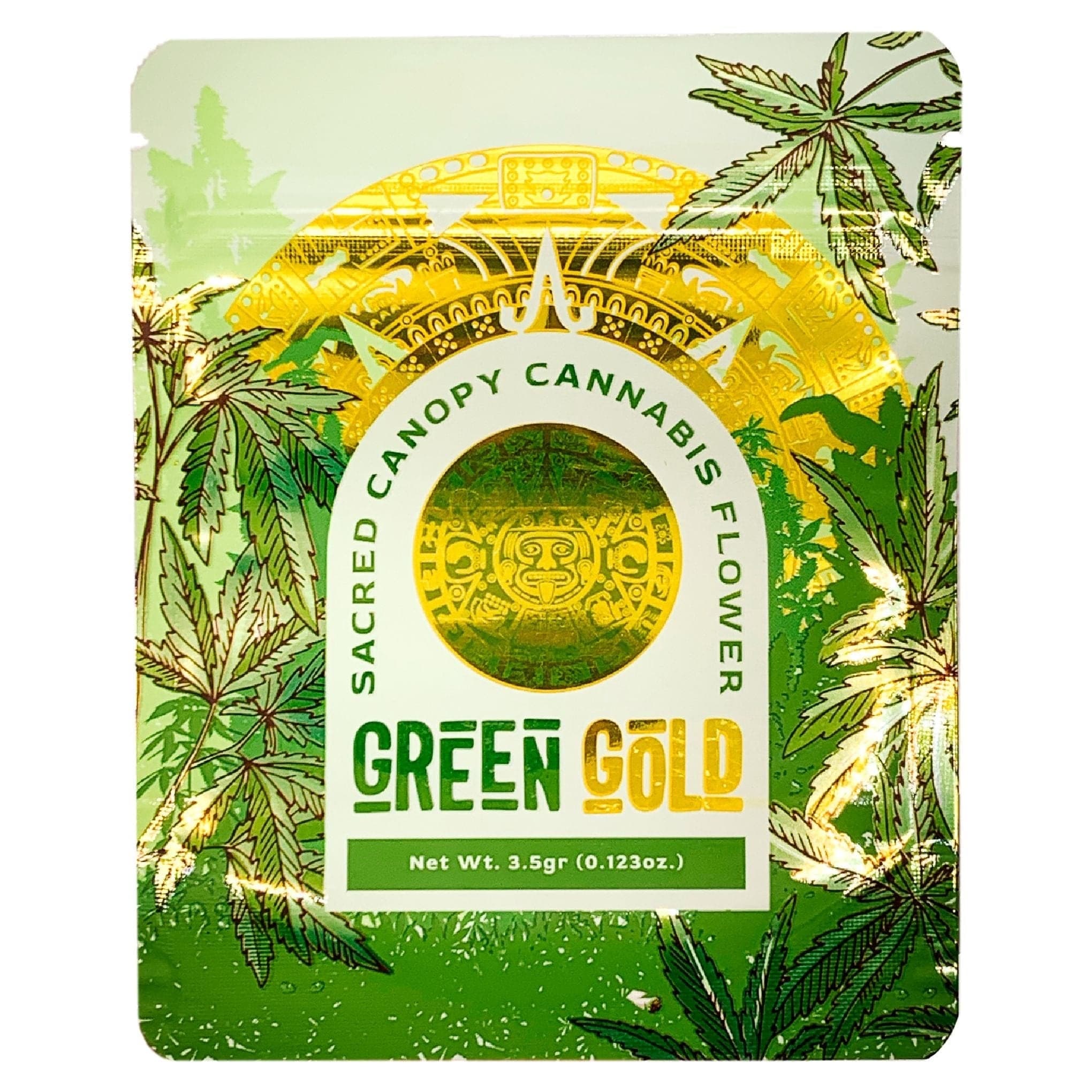 3.5g Mylar Bag Box Combo | Resealable 8th Bag Packaging | GREEN