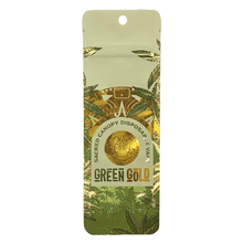 GREEN GOLD | Disposable Packaging Bags | Resealable Barrier Mylar Bag  | 2.25" x 6.7"