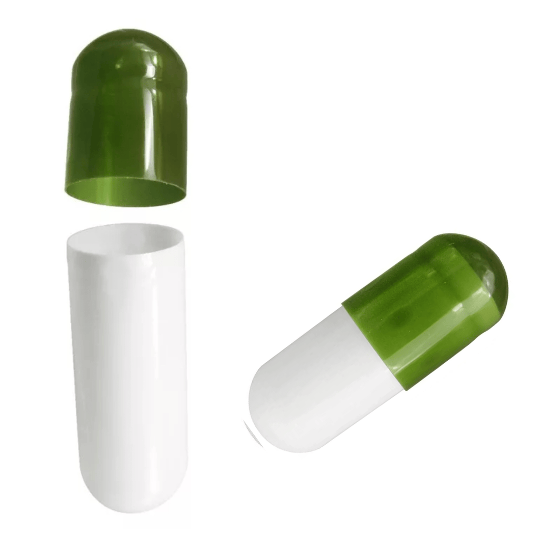 GREEN/WHITE 00 Gel Capsules | Microdose | Magic Mushrooms Shrooms