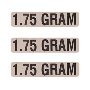 1.75 GRAM Weight Labeling Sticker | .5 x 2”