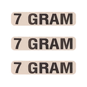 7 GRAM Weight Labeling Sticker | .5 x 2”