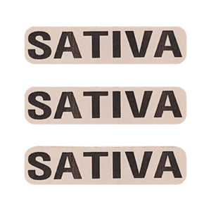 SATIVA Labeling Sticker | .5 x 2”
