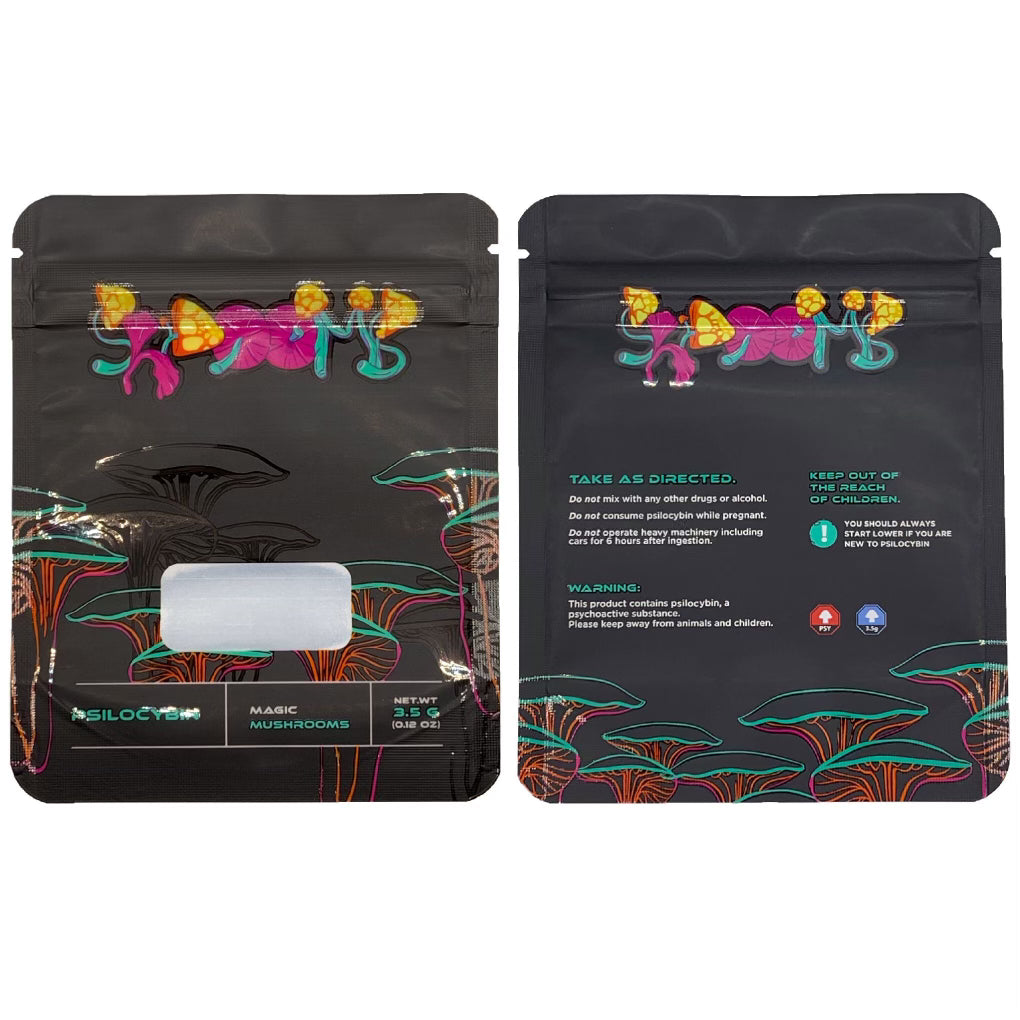 SHROOMS | 3.5g Mylar Bags | Child Resistant | Magic Mushroom 8th Packaging