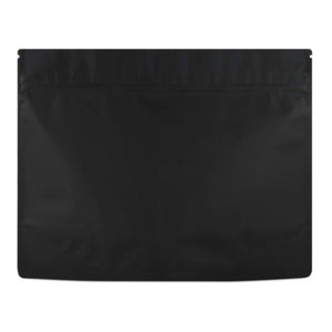 MATTE BLACK | 112g Mylar Bags | Resealable QP Barrier Bag Packaging | 112 Gram