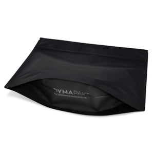 MATTE BLACK | 112g Mylar Bags | Resealable QP Barrier Bag Packaging | 112 Gram