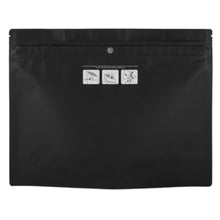 Load image into Gallery viewer, MATTE BLACK | 112g Mylar Bags | Resealable QP Barrier Bag Packaging | 112 Gram