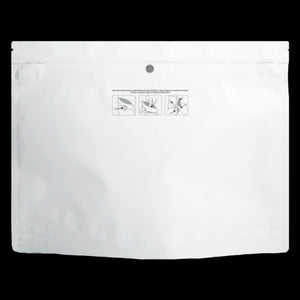 MATTE WHITE | 112g Mylar Bags | Resealable QP Barrier Bag Packaging | 112 Gram