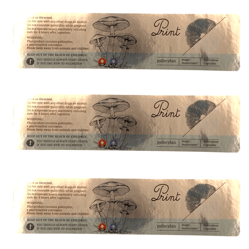 ***MISPRINT CLEARANCE | PRINT | Microdose Mushroom Jar Labeling | 1.5