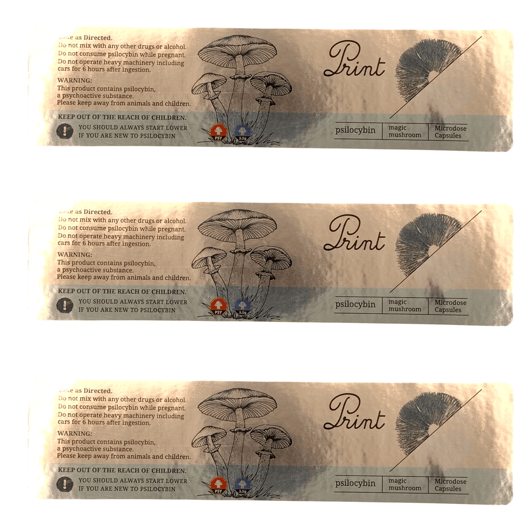 ***MISPRINT CLEARANCE | PRINT | Microdose Mushroom Jar Labeling | 1.5