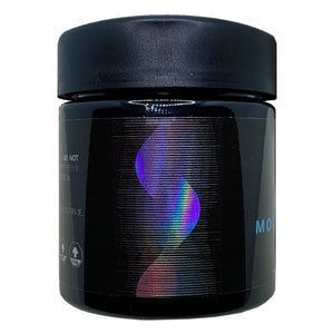 MOLECULAR | 3.5g Black Plastic Jars | Child Resistant | Magic Mushroom 8th Packaging