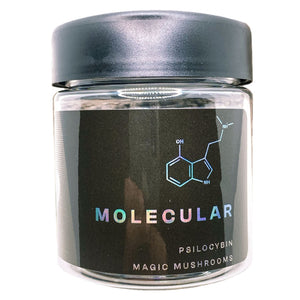 MOLECULAR | 3.5g Clear Plastic Jars | Child Resistant | Magic Mushroom 8th Packaging