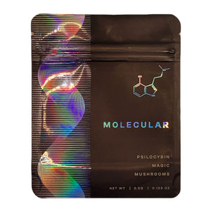 MOLECULAR | 3.5g Mylar Bags | Child Resistant | Magic Mushroom 8th Packaging