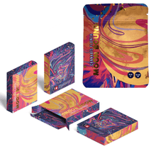 Load image into Gallery viewer, MOON BOUND | 3.5g Mylar Bag Box Combo | 8th Barrier Bag Packaging