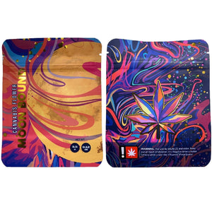 MOON BOUND | 3.5g Mylar Bag Box Combo | 8th Barrier Bag Packaging