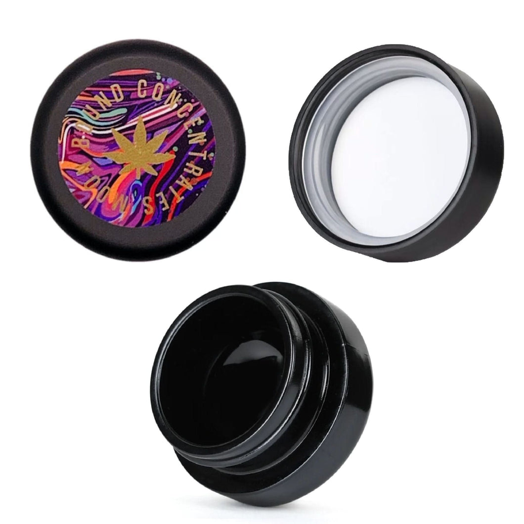 MOON BOUND | 7mL Black Glass Jar | Child Resistant Concentrate Container