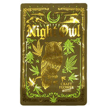 Load image into Gallery viewer, NIGHT OWL | 28g Mylar Bags | Resealable oz. Barrier Bag Packaging 28 Gram