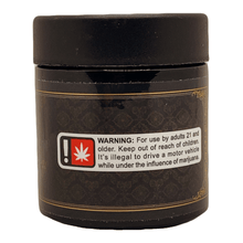 Load image into Gallery viewer, PERCEPTION | 28g Concentrate Container | Black | Child Resistant Glass Jar | 3oz