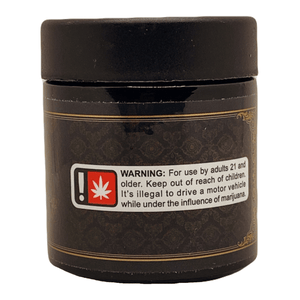 PERCEPTION | 28g Concentrate Container | Black | Child Resistant Glass Jar | 3oz