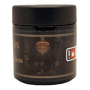PERCEPTION | 28g Concentrate Container | Black | Child Resistant Glass Jar | 3oz