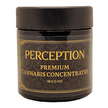 Load image into Gallery viewer, PERCEPTION | 28g Concentrate Container | Black | Child Resistant Glass Jar | 3oz