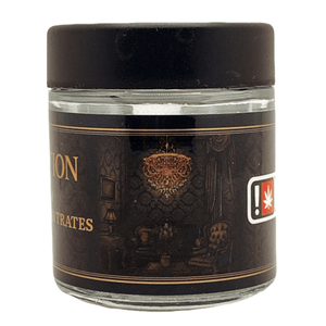 PERCEPTION | 28g Concentrate Container | Clear | Child Resistant Glass Jar | 3oz