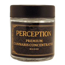Load image into Gallery viewer, PERCEPTION | 28g Concentrate Container | Clear | Child Resistant Glass Jar | 3oz