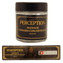 Load image into Gallery viewer, PERCEPTION | 28g Concentrate Container | Clear | Child Resistant Glass Jar | 3oz