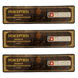 PERCEPTION | 28g Concentrate Jar Labeling | 1.5" x 6.5”