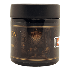PERCEPTION | 3.5g Black Glass Jars | Child Resistant 8th Packaging