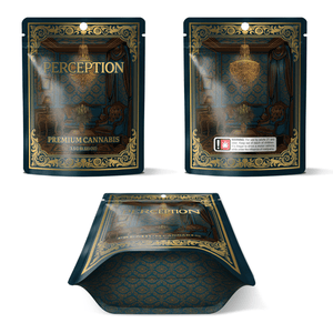 PERCEPTION | 3.5g Mylar Bags | 8th Barrier Bag Packaging 3.5 Gram