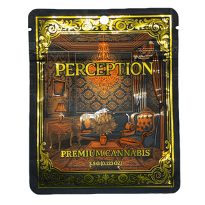 PERCEPTION | 3.5g Mylar Bags | 8th Barrier Bag Packaging 3.5 Gram
