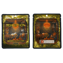 Load image into Gallery viewer, PERCEPTION | 3.5g Mylar Bags | 8th Barrier Bag Packaging 3.5 Gram