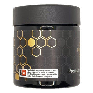 PURE NECTAR | 28g Concentrate Container | Black | Child Resistant Glass Jar | 3oz