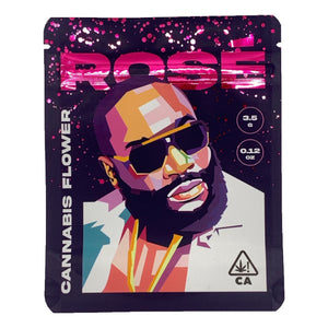 ROSE | 3.5g Mylar Bags | Resealable 8th Barrier Bag Packaging 3.5 Gram