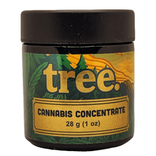 Load image into Gallery viewer, TREE | 28g Concentrate Container | Black | Child Resistant Glass Jar | 3oz