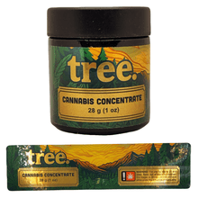 Load image into Gallery viewer, TREE | 28g Concentrate Container | Black | Child Resistant Glass Jar | 3oz
