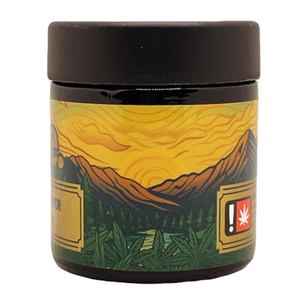 TREE | 3.5g Black Glass Jars | Child Resistant 8th Packaging