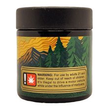 Load image into Gallery viewer, TREE | 3.5g Black Plastic Jars | Child Resistant 8th Packaging