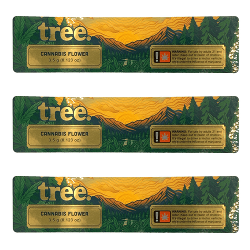 TREE | 3.5g Cannabis Jar Labeling | 1.5