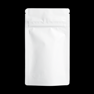 WHITE | 7g Mylar Bags | Resealable Child Resistant Quarter Barrier Bag Packaging 7 Gram