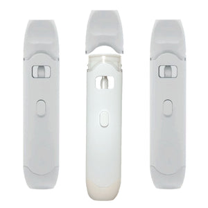 WHITE Ceramic | Disposable Vape Cartridge | 1 mL Window Tank | Pre-Heat Button | Rechargeable